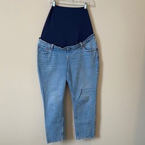 Abercrombie & Fitch maternity Light Blue Cropped Jeans